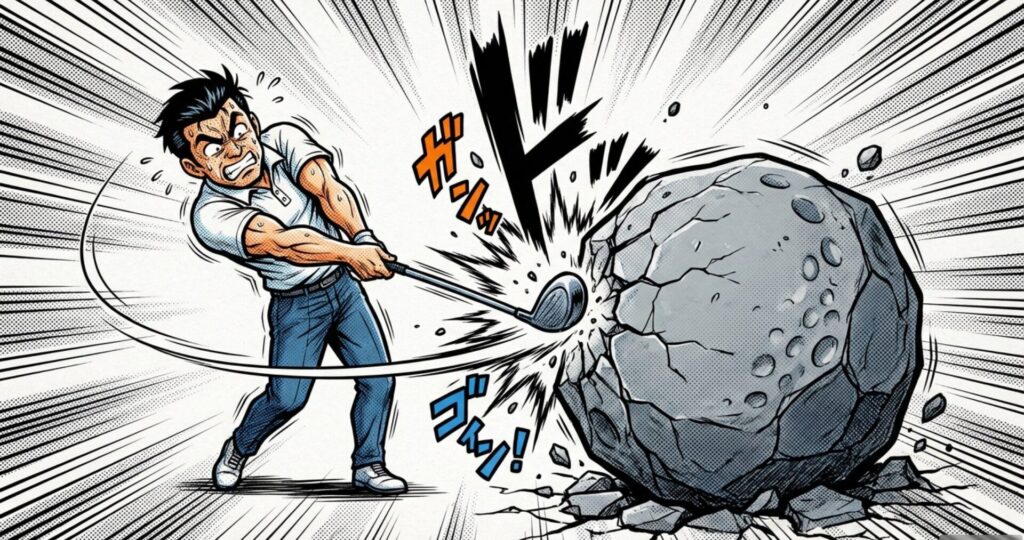 レンジボールの構造や初速データを視覚的に補足する図解スライド